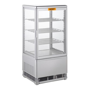 HOST Countertop Display Cooler Silver 68L