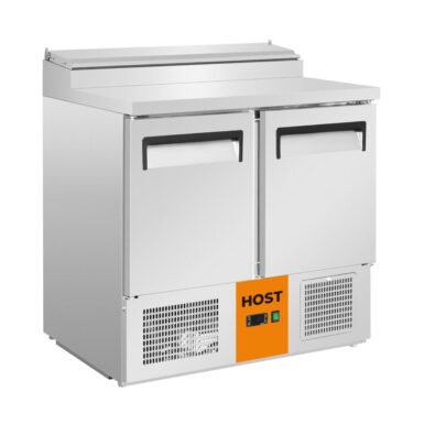 HOST 2 Door Saladette Prep Counter Fridge with GN compatible Topper 254L